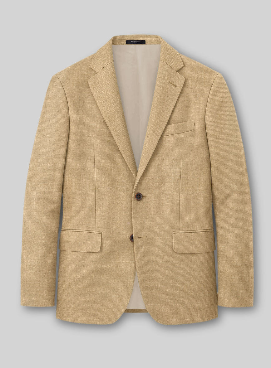 Napolean Stretch Dark Khaki Wool Jacket