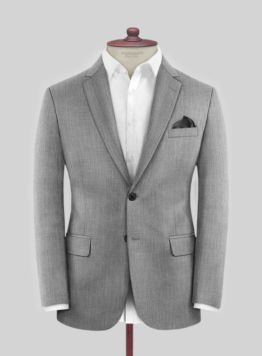 Napolean Stretch Mid Gray Wool Suit - Image 4