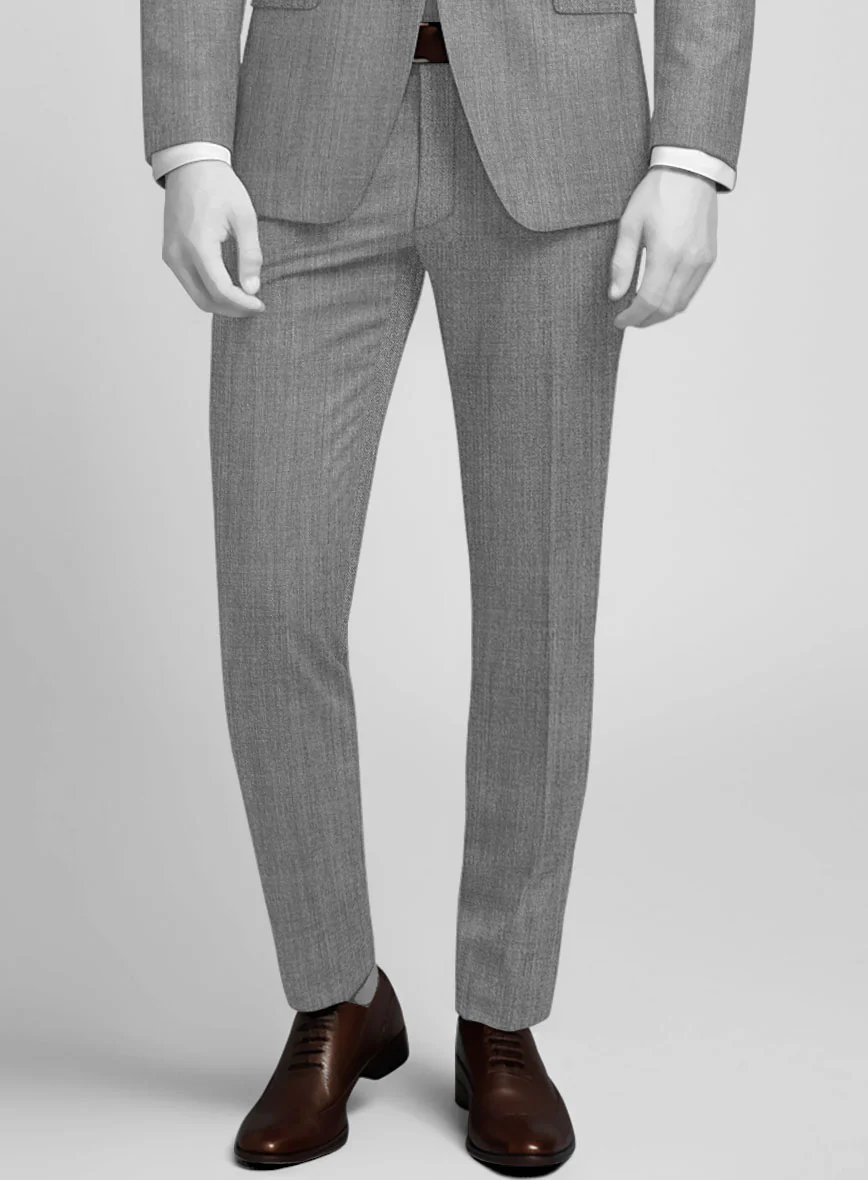 Napolean Stretch Mid Gray Wool Suit - Image 6