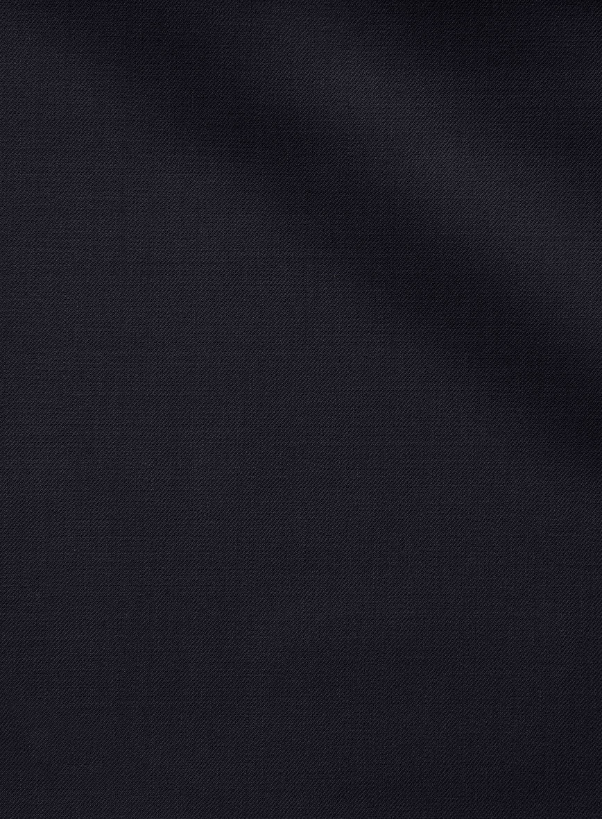 Napolean Stretch Navy Blue Wool Pants - Image 3