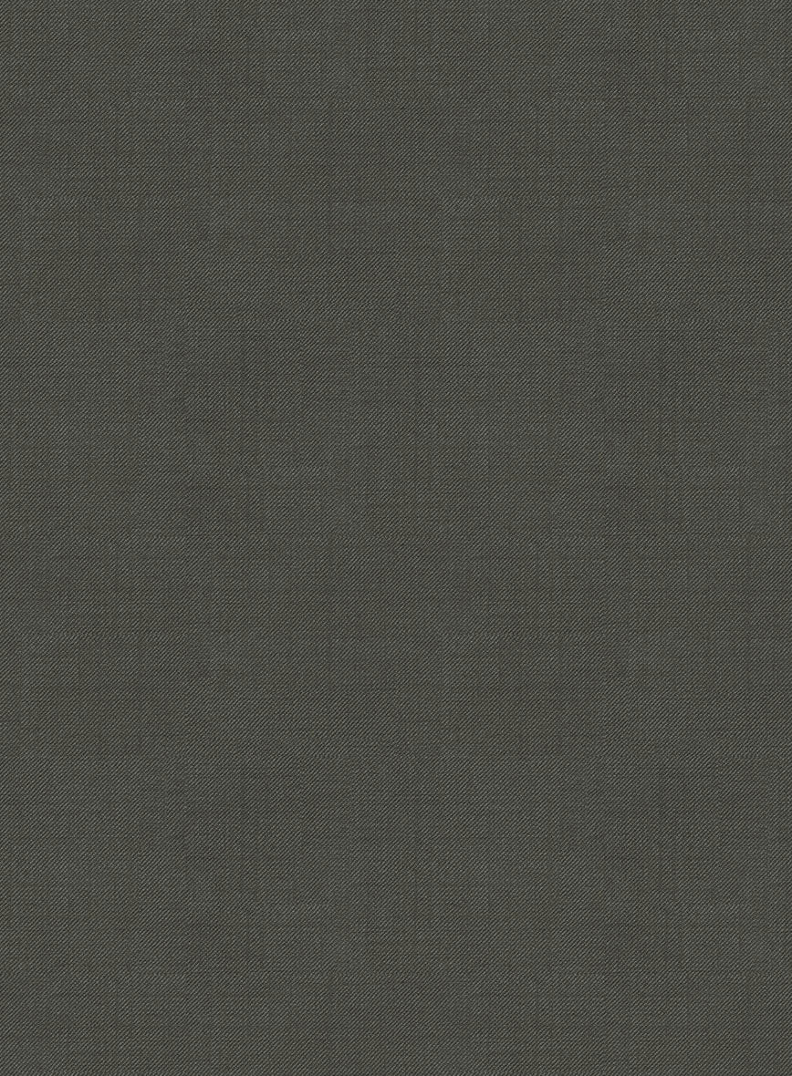 Napolean Stretch Olive Green Wool Tuxedo Suit - Image 4
