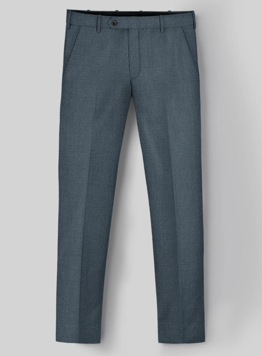 Napolean Stretch Pacific Blue Wool Suit - Image 5