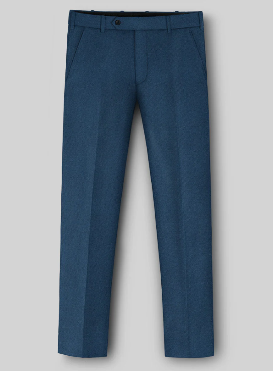 Napolean Stretch Powder Blue Wool Suit - Image 5