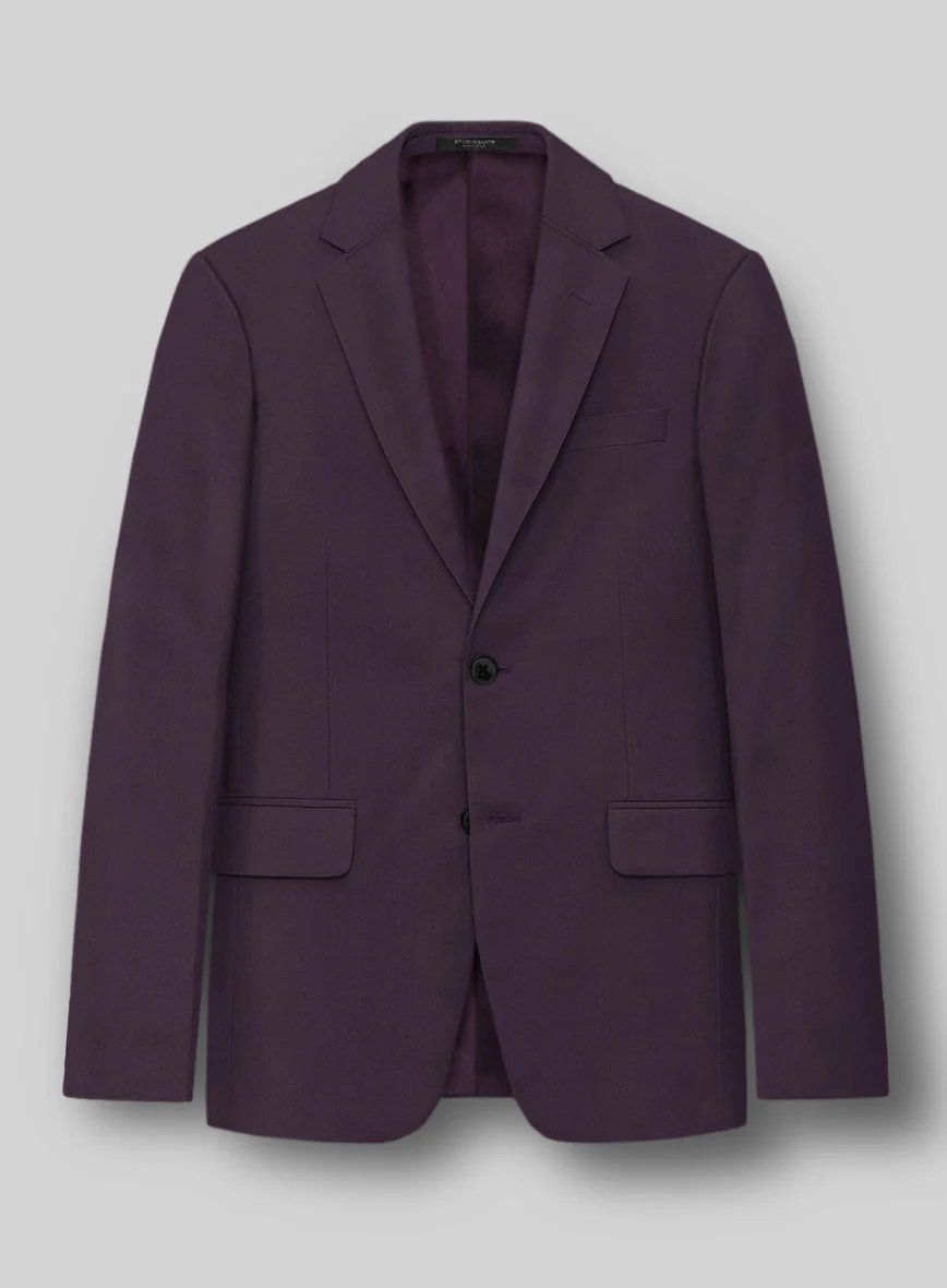 Napolean Stretch Purple Wool  Jacket