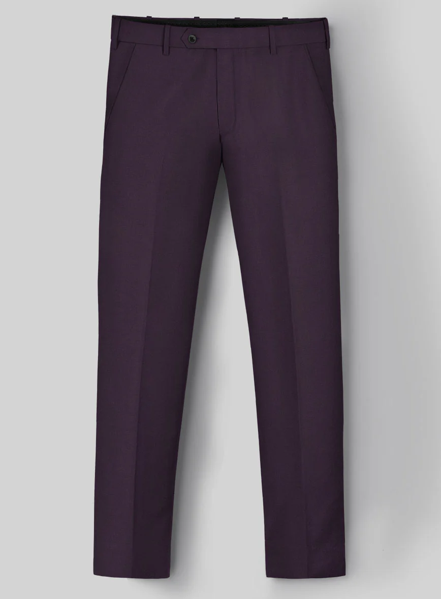 Napolean Stretch Purple Wool Pants - Image 2