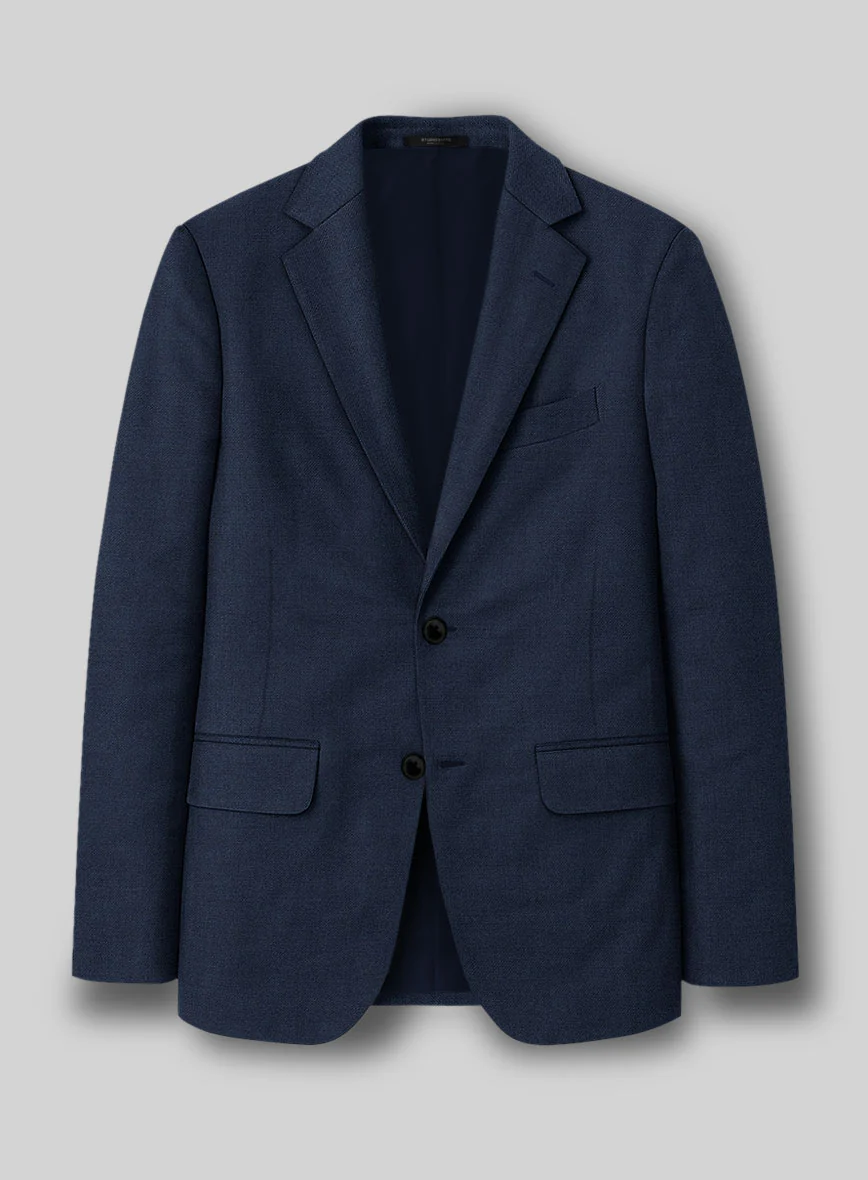 Napolean Stretch Royal Blue Wool Jacket