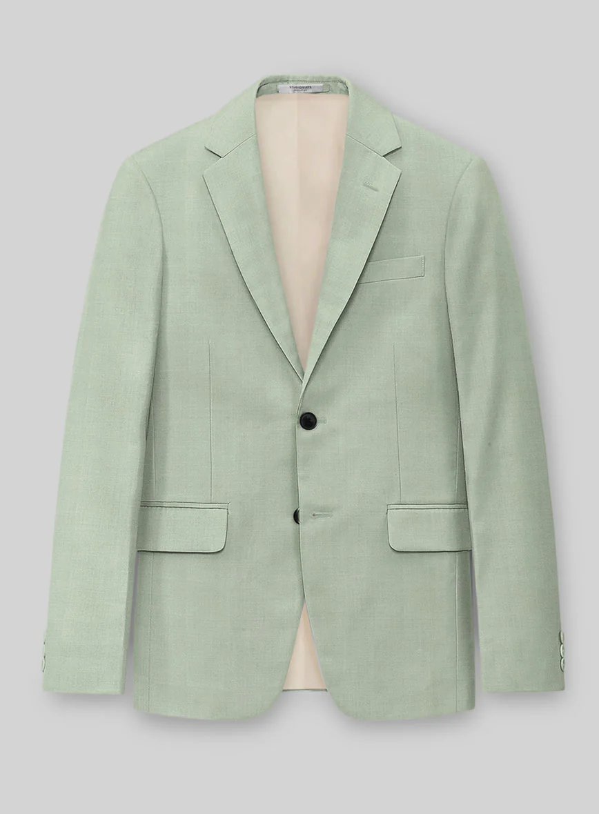 Napolean Stretch Sage Green Wool Jacket
