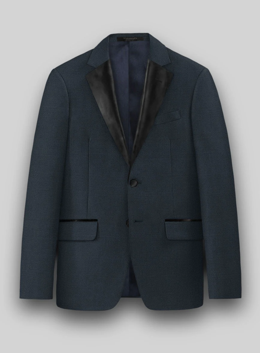 Napolean Stretch Sailor Blue Wool Tuxedo Suit - Image 3