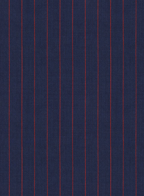 Napolean Stripo Blue Wool Pants - Image 2