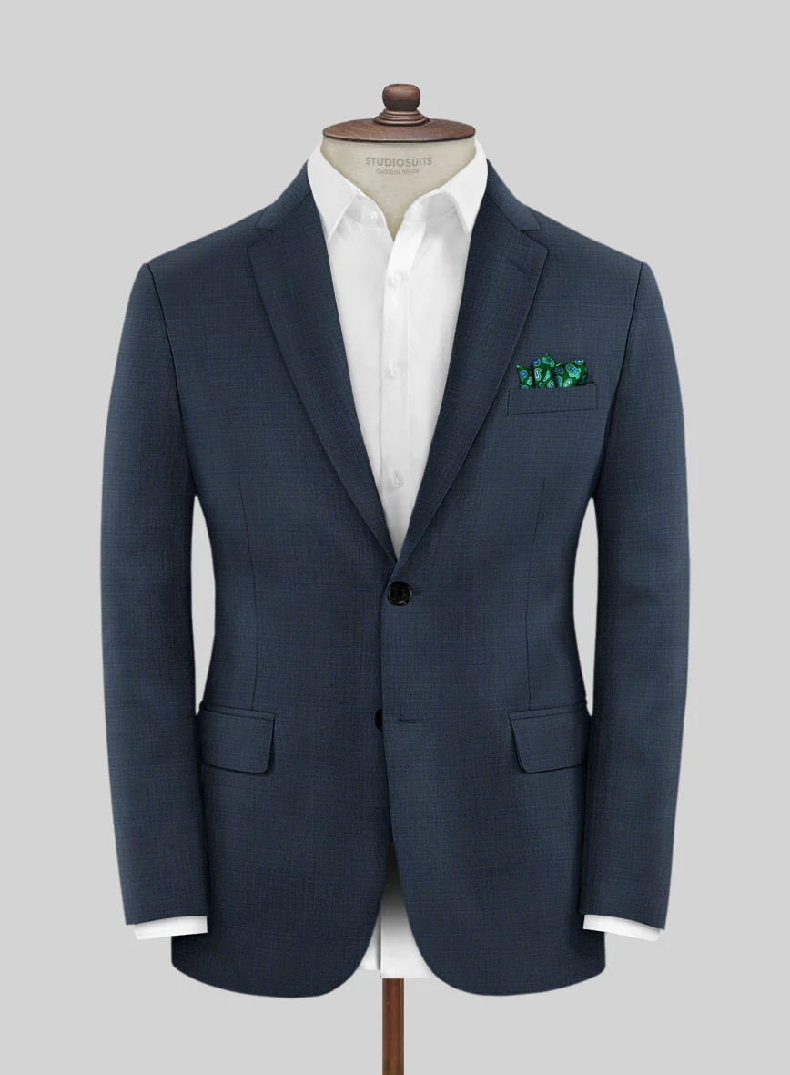 Napolean Vintage Blue Check Suit - Image 3
