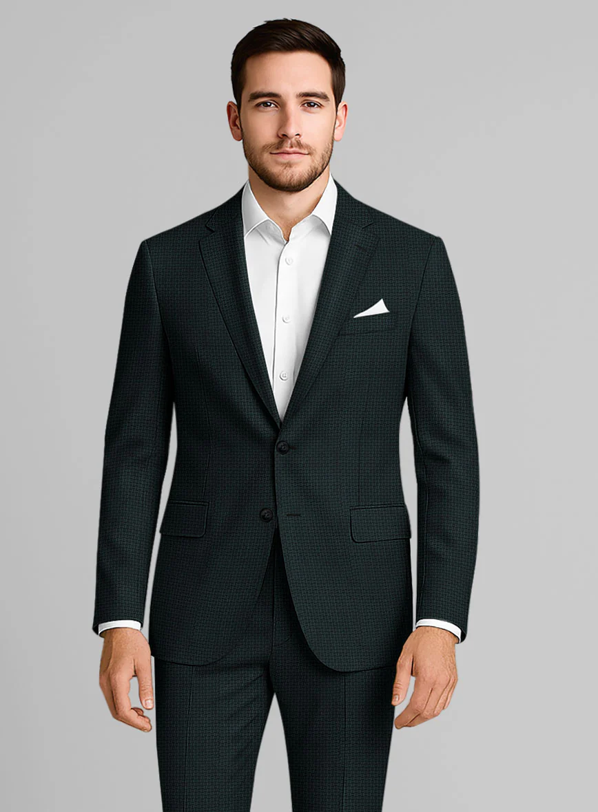 Napolean Vionnet Interweave Green Wool Jacket - Image 2