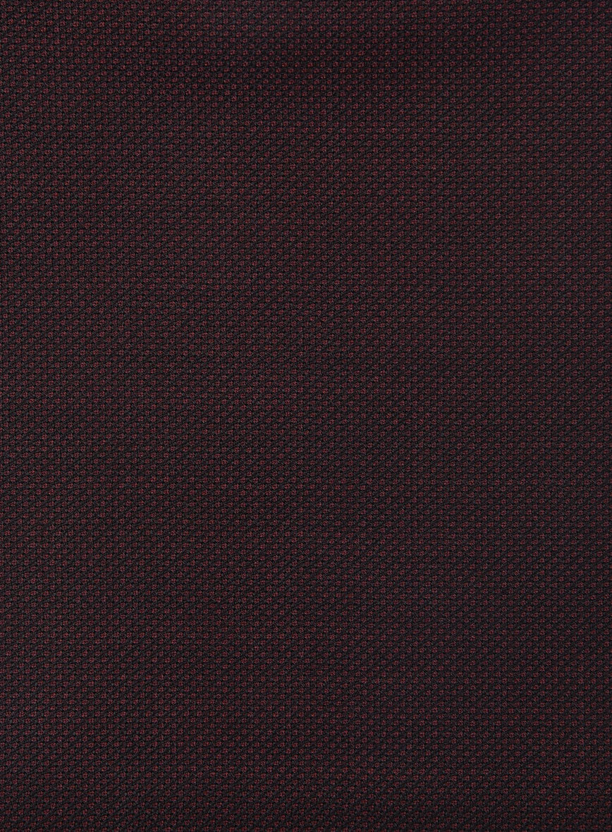 Napolean Wine Birdseye Wool Jacket - Image 3