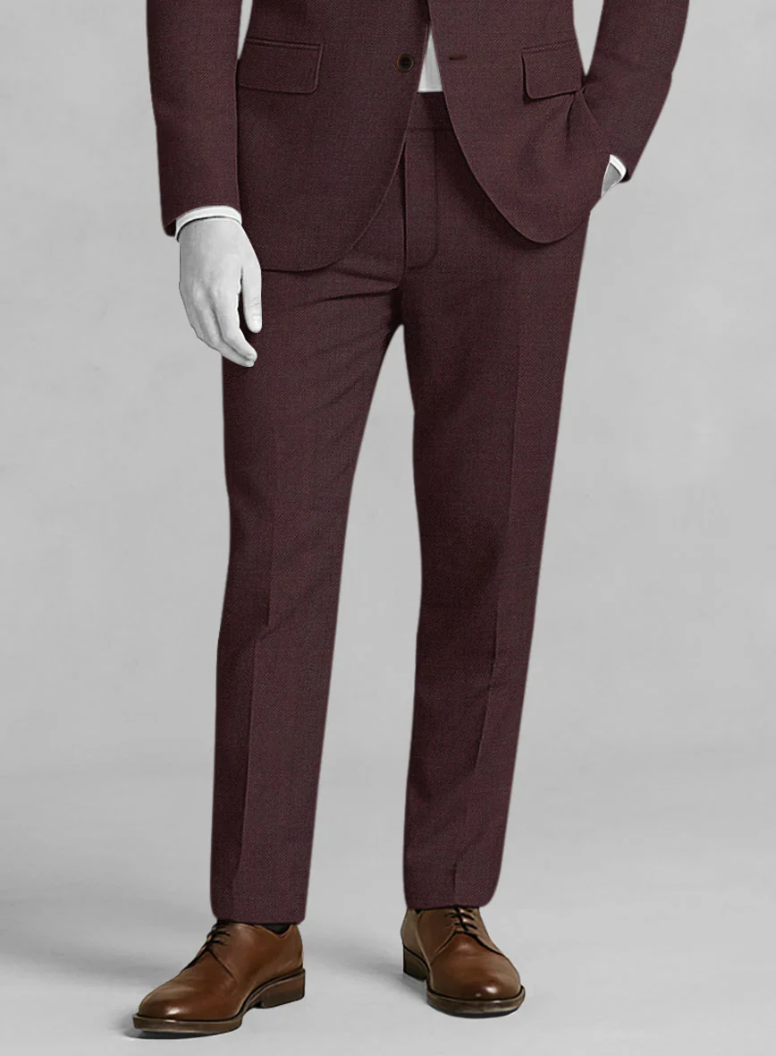 Napolean Wine Wool Pants
