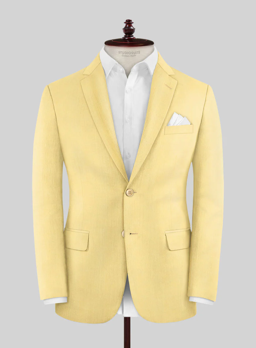 Napolean Yellow Wool Suit - Image 5