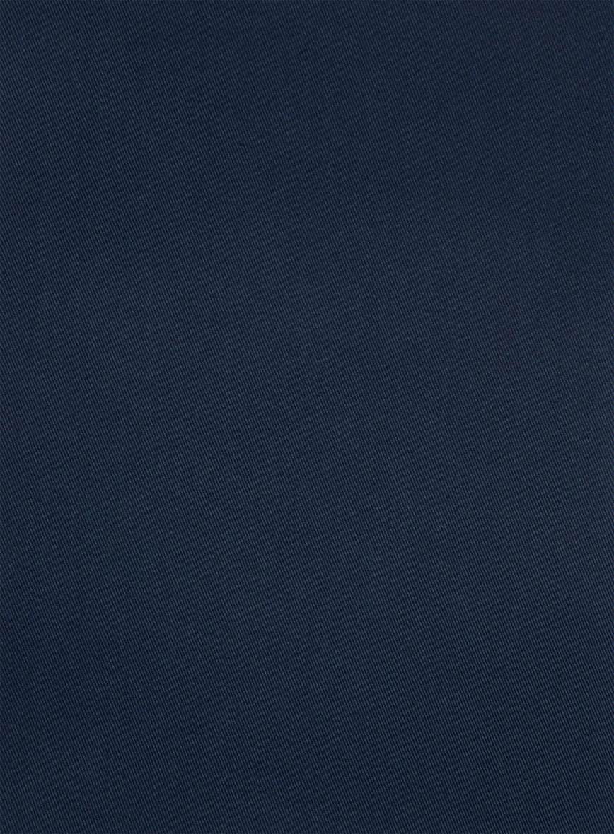 Navy Blue Napoli Stretch Light Weight Cotton Suit - Image 6