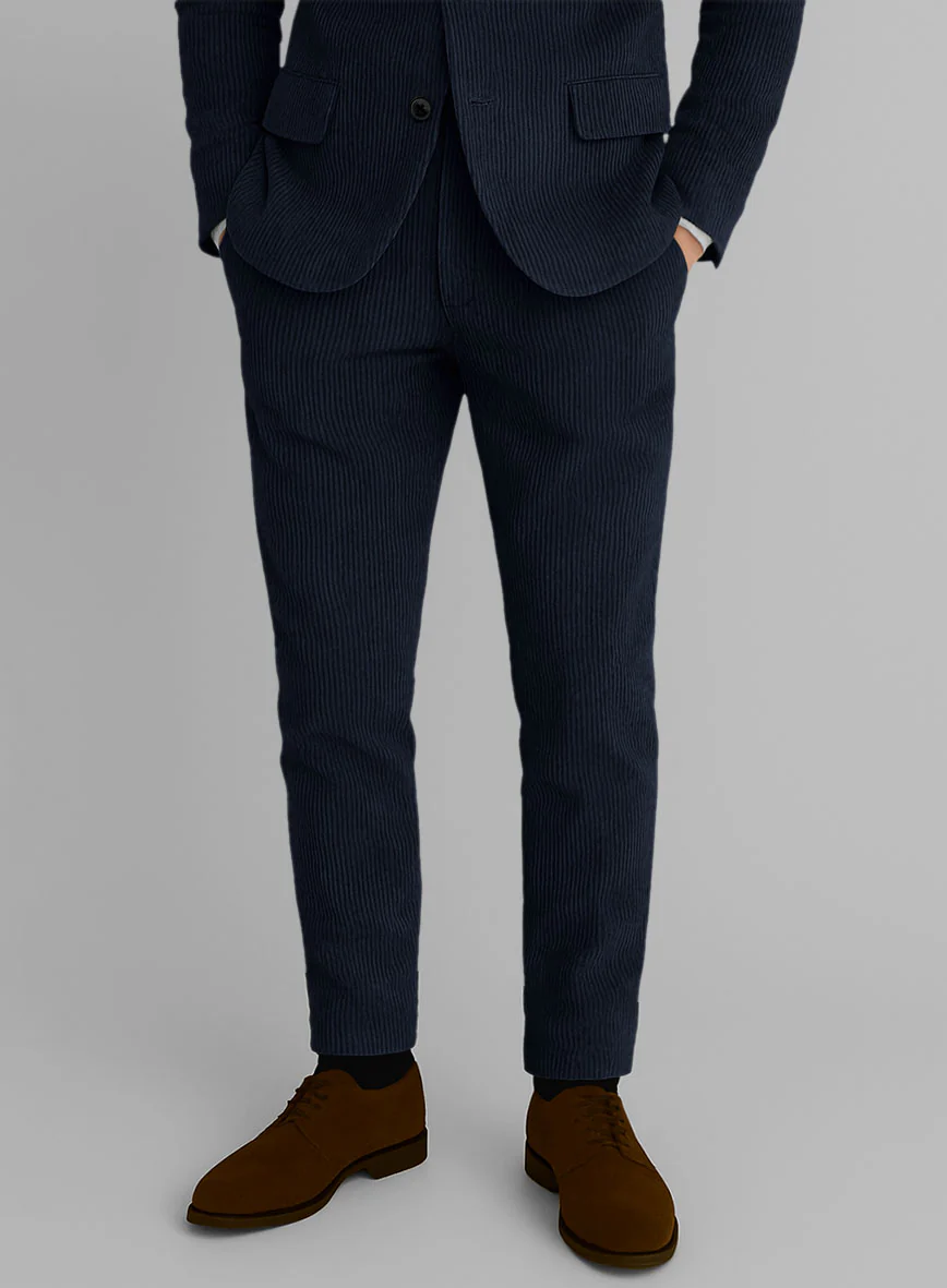 Navy Blue Corduroy Suit - Image 5