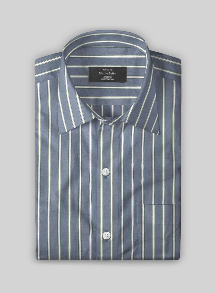 Navy Crest Organic Cotton Shirt