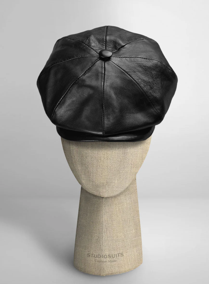 Newsboy Leather Cap