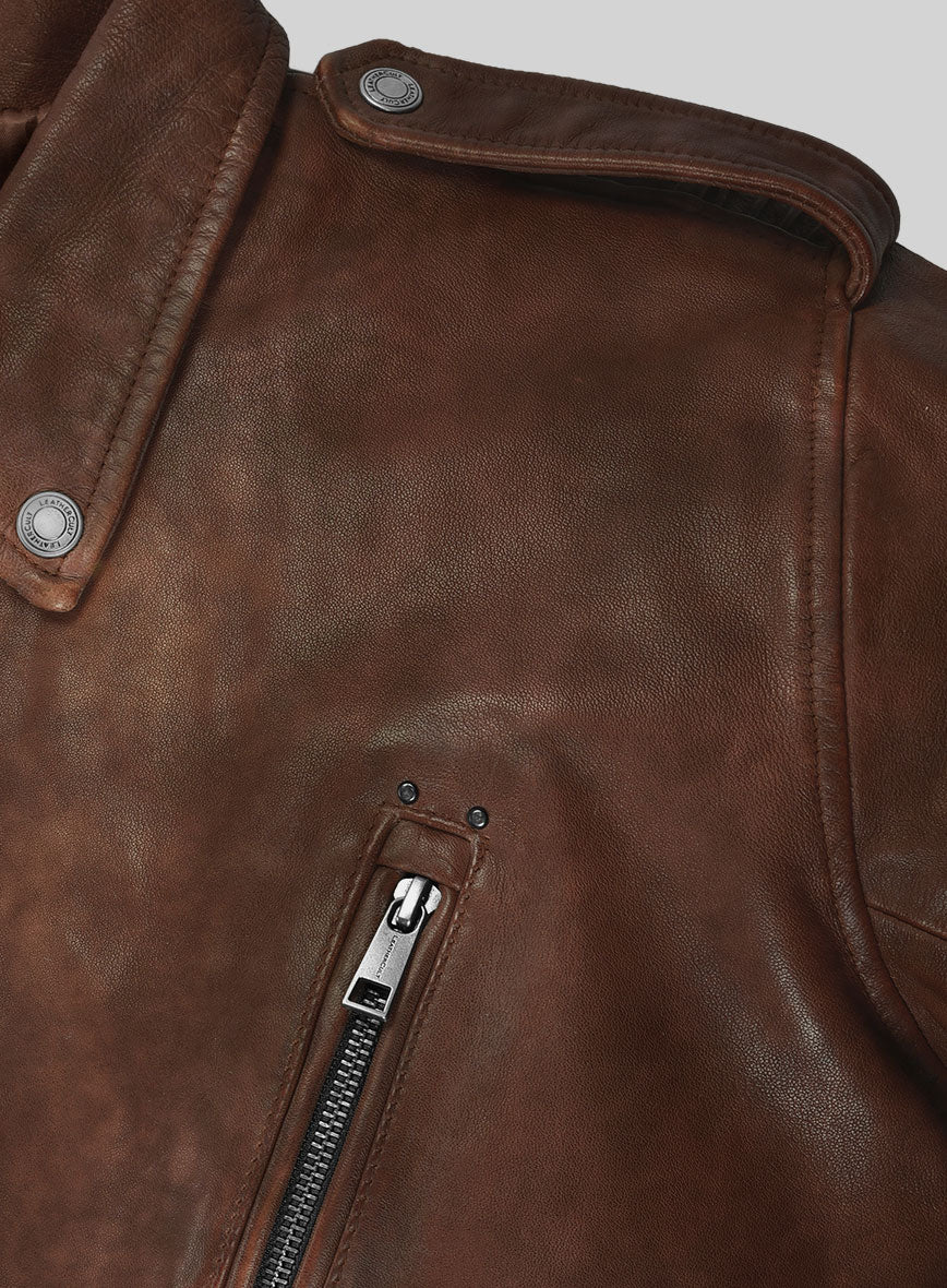 Nobelvalor Spanish Brown Rider Leather Jacket - Image 3
