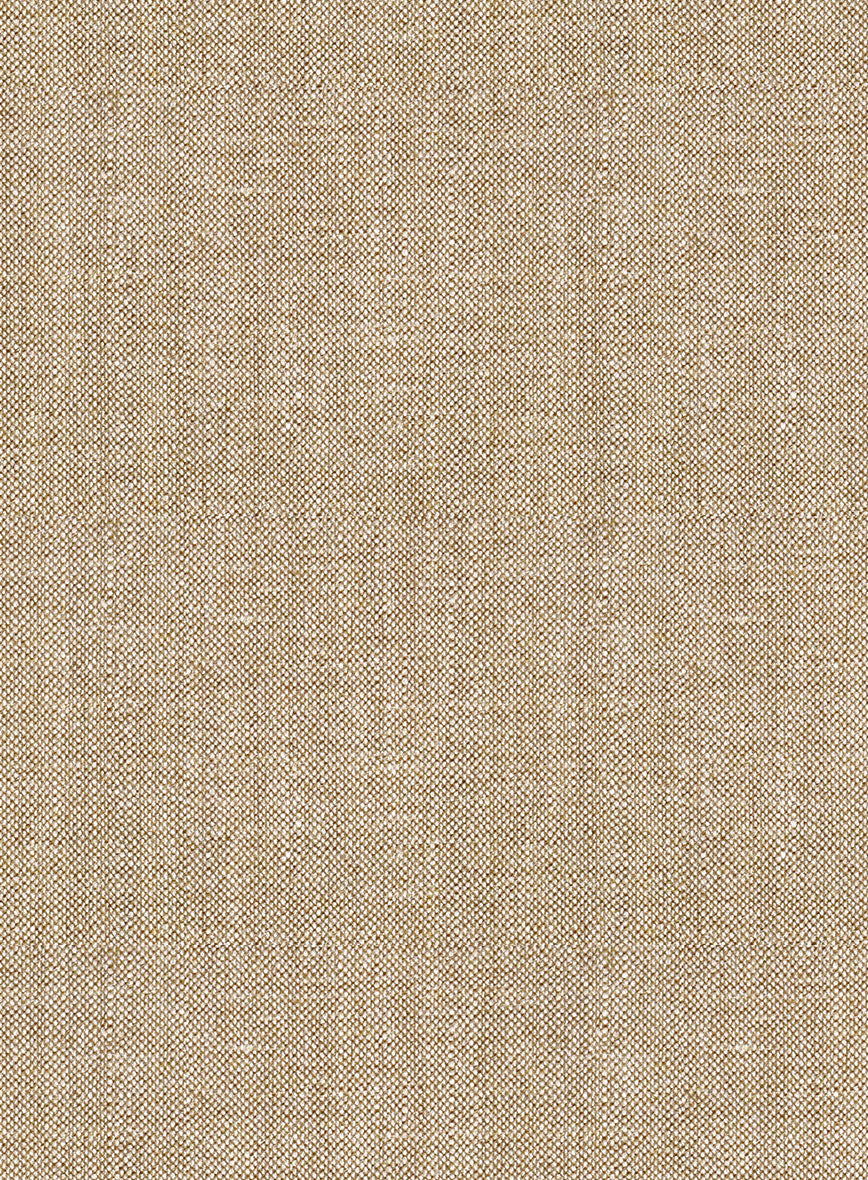 Noble Dark Beige Wool Silk Linen Jacket - Image 3