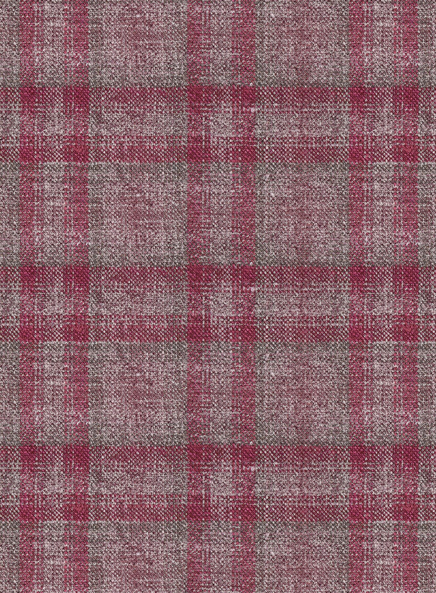Noble Isadora Check Wool Silk Linen Suit - Image 7