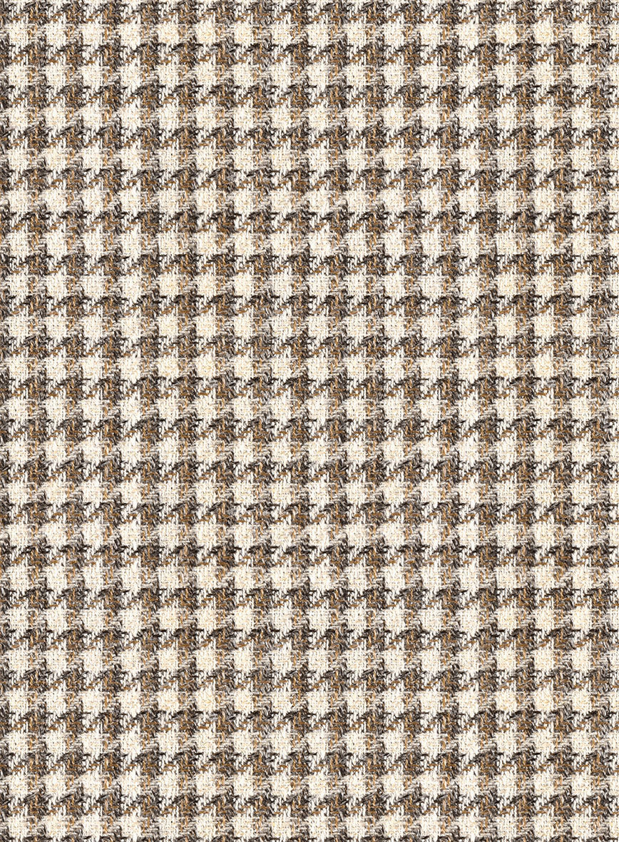Noble Jaime Houndstooth Wool Silk Linen Jacket - Image 3