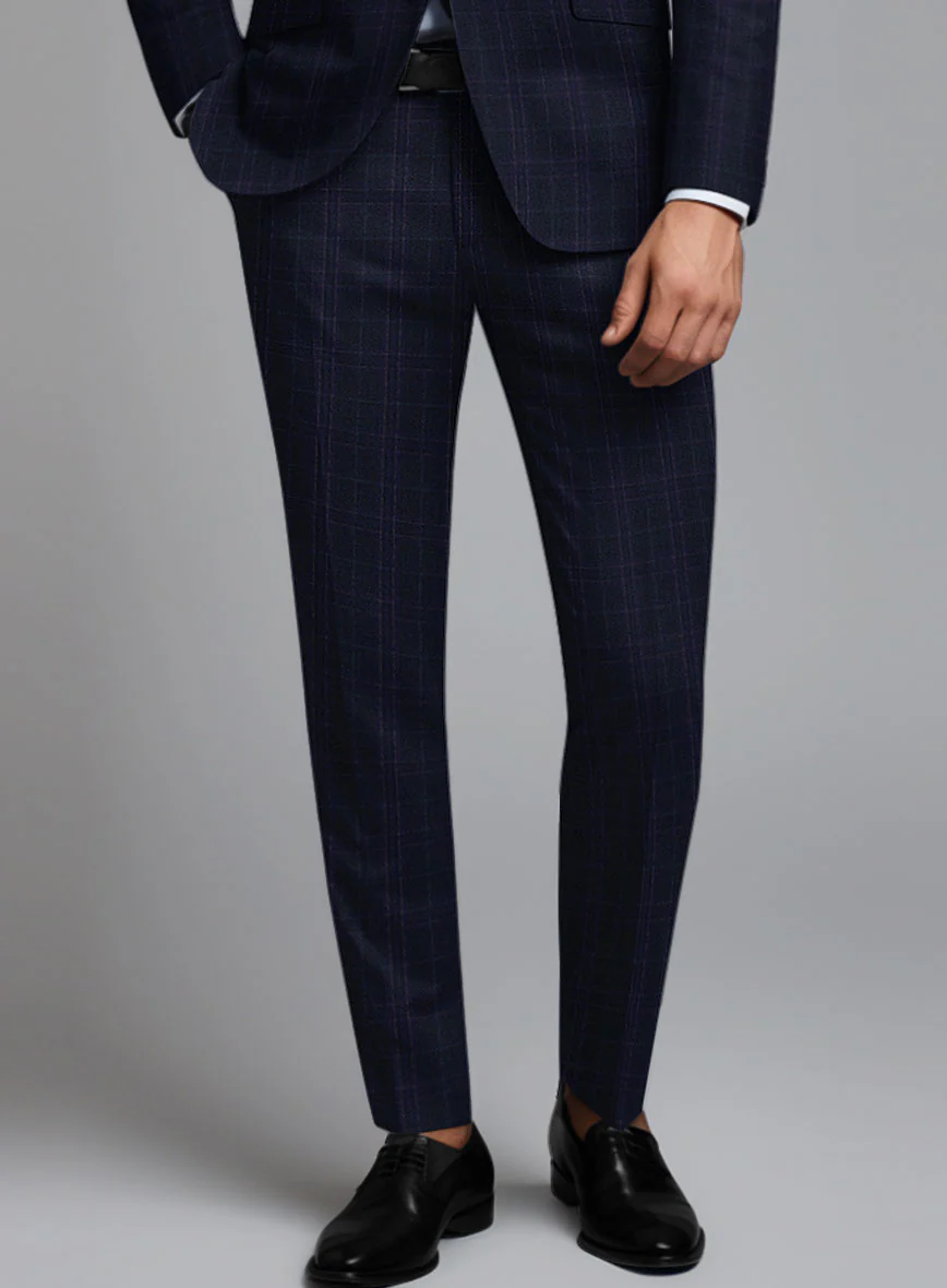 Noble Maddalena Blue Wool Pants - Image 2