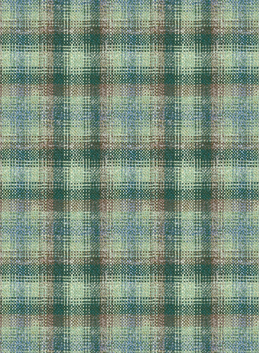 Noble Mariana Green Wool Silk Linen Jacket - Image 3