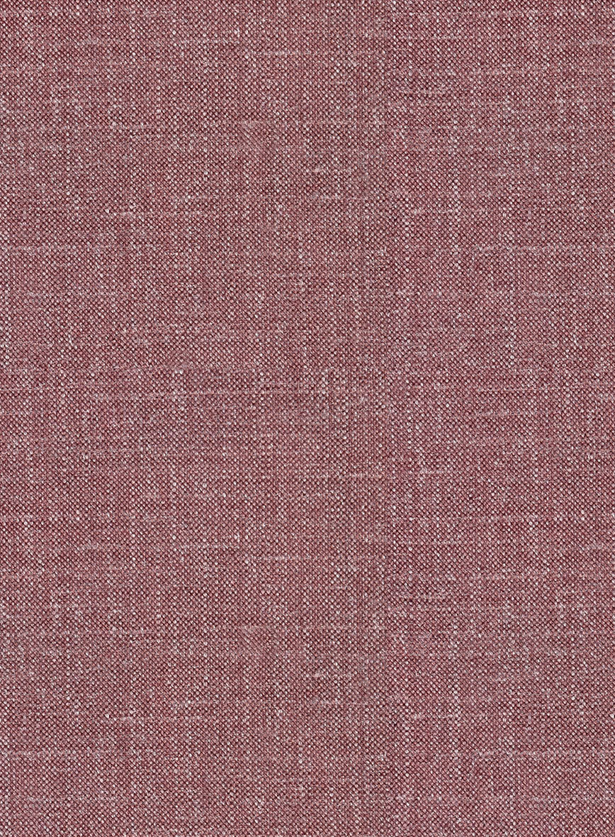 Noble Mauve Wool Silk Linen Jacket - Image 3