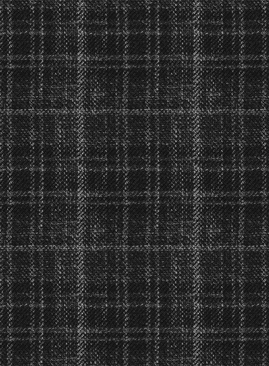 Noble Nicolas Black Wool Silk Linen Suit - Image 7