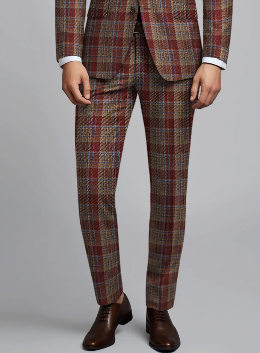 Noble Rafaela Check Wool Silk Linen Suit - Image 5