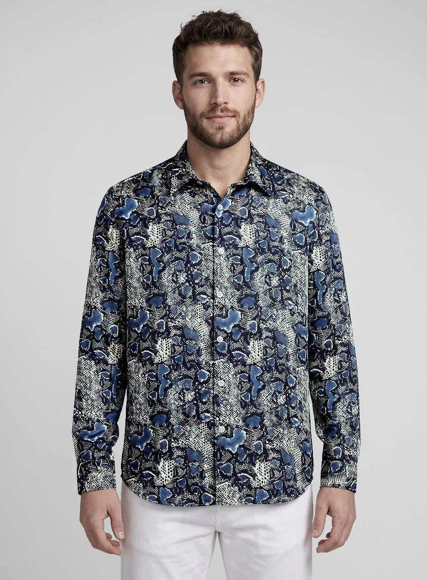 Nocturne Scales Silk Shirt