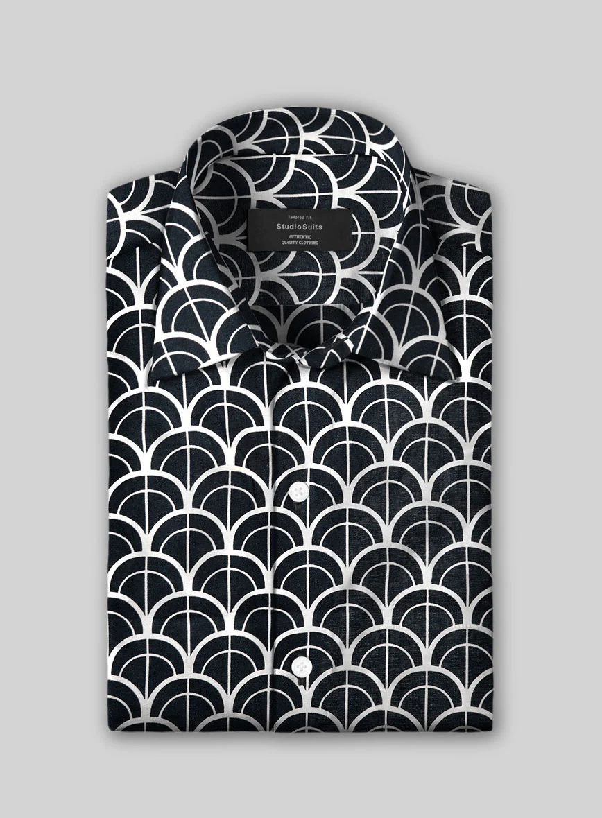 Noir Fanline Cotton Linen Shirt - Image 2