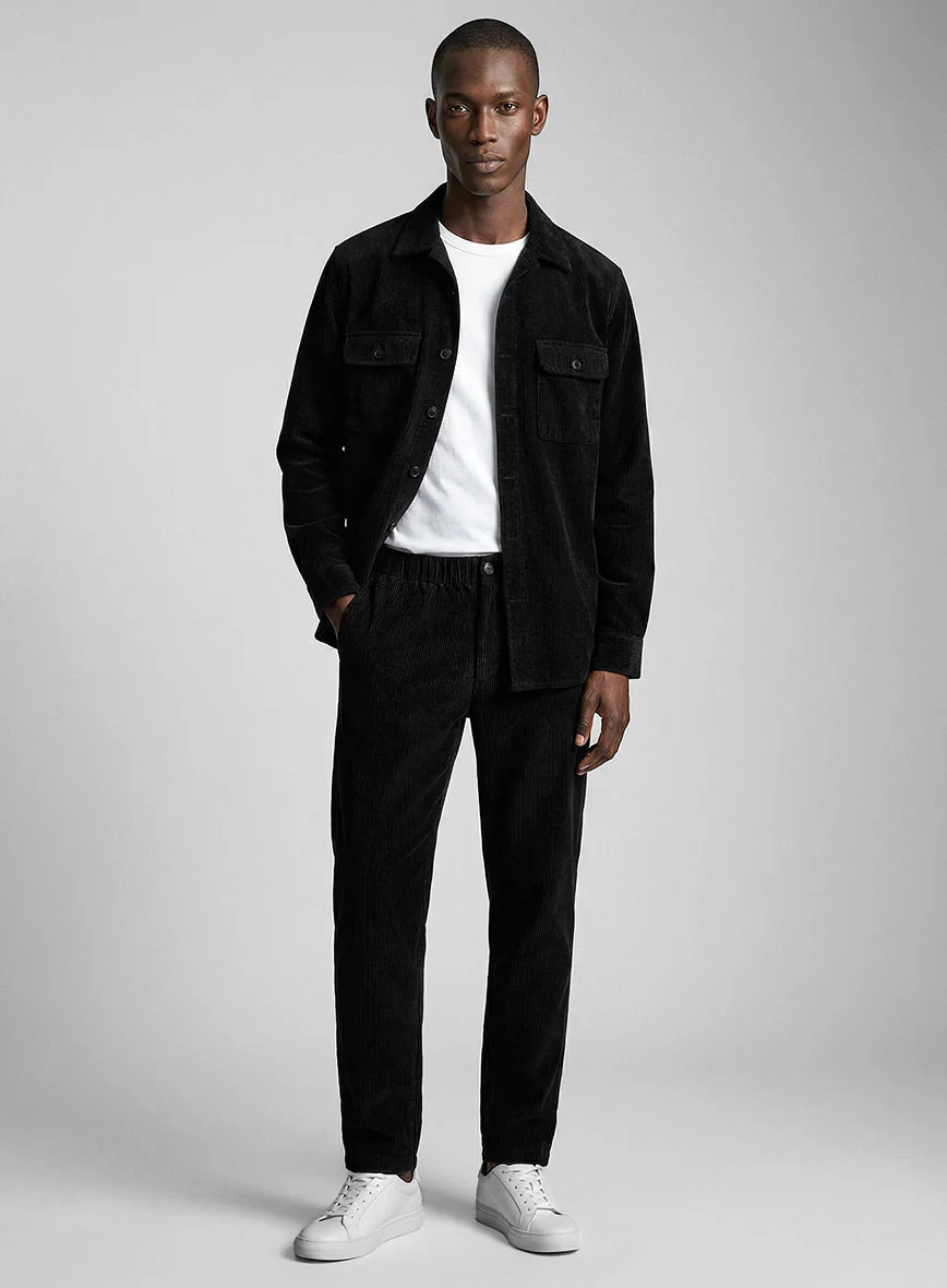 Nomad Black Corduroy Shirt - Image 3