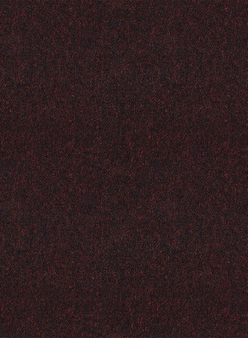 Nomad Light Weight Melange Wine Tweed Shirt - Image 2