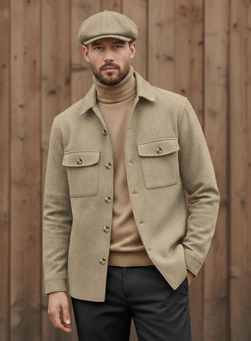 Nomad Naples Barista Beige Tweed Shirt