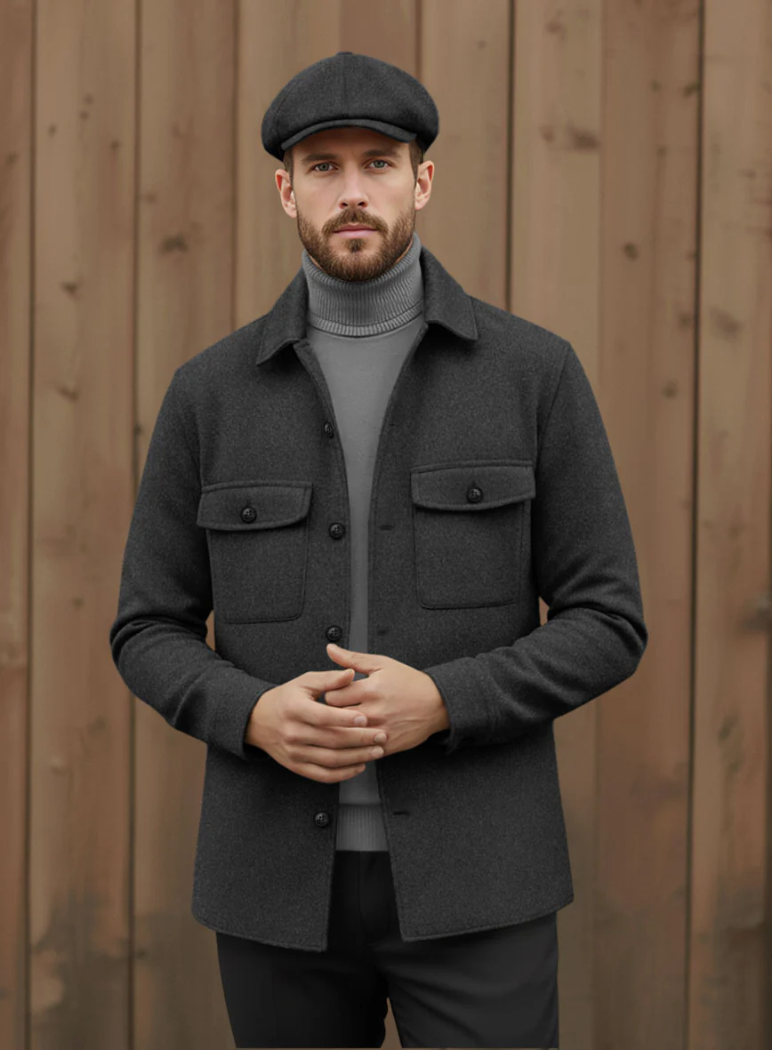 Nomad Naples Charcoal Tweed Shirt