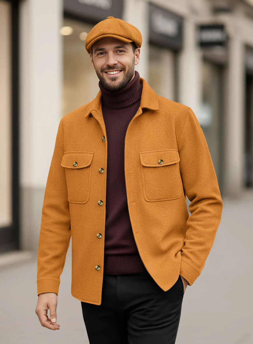 Nomad Naples Mustard Tweed Shirt