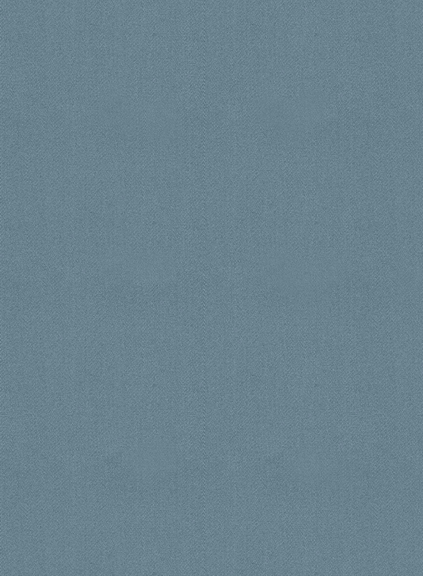 Nord Blue Feather Cotton Canvas Stretch Pants - Image 4