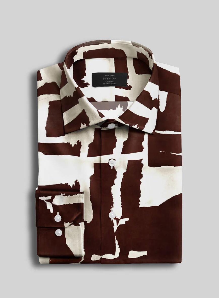 Obsidian Stroke Silk Shirt - Image 2