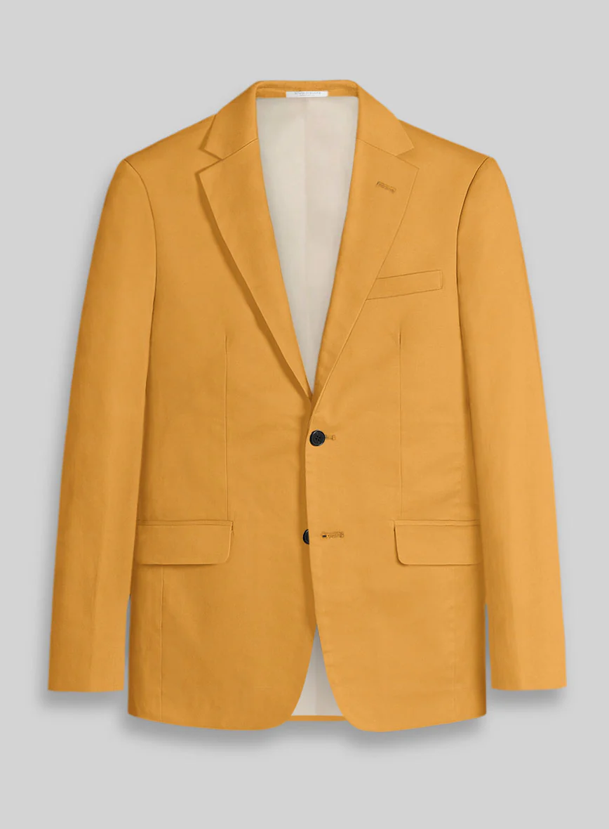 Ochre Napoli Stretch Light Weight Cotton Suit - Image 3