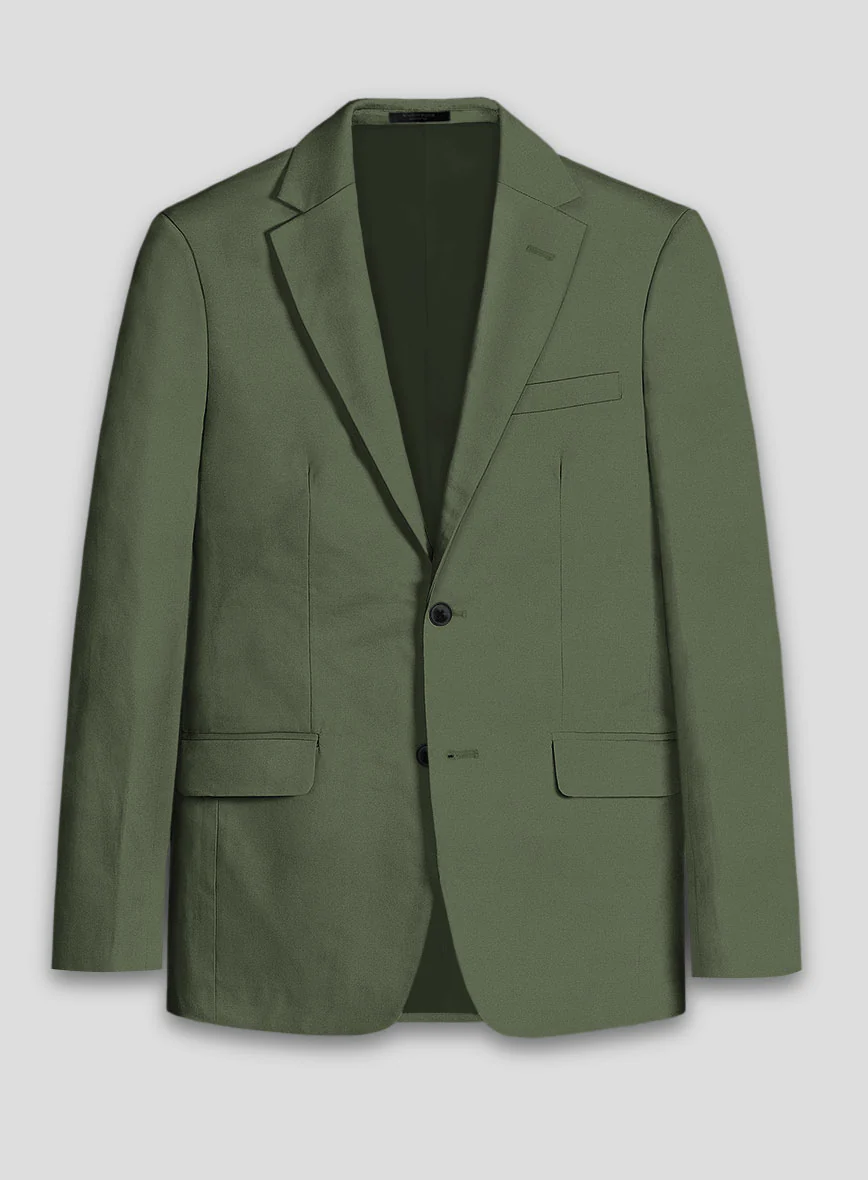 Olive Green Cotton Jacket