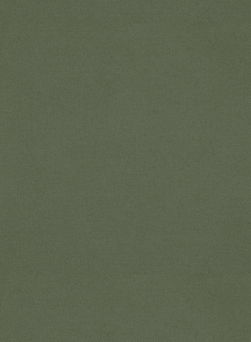 Olive Green Cotton Suit - Image 7