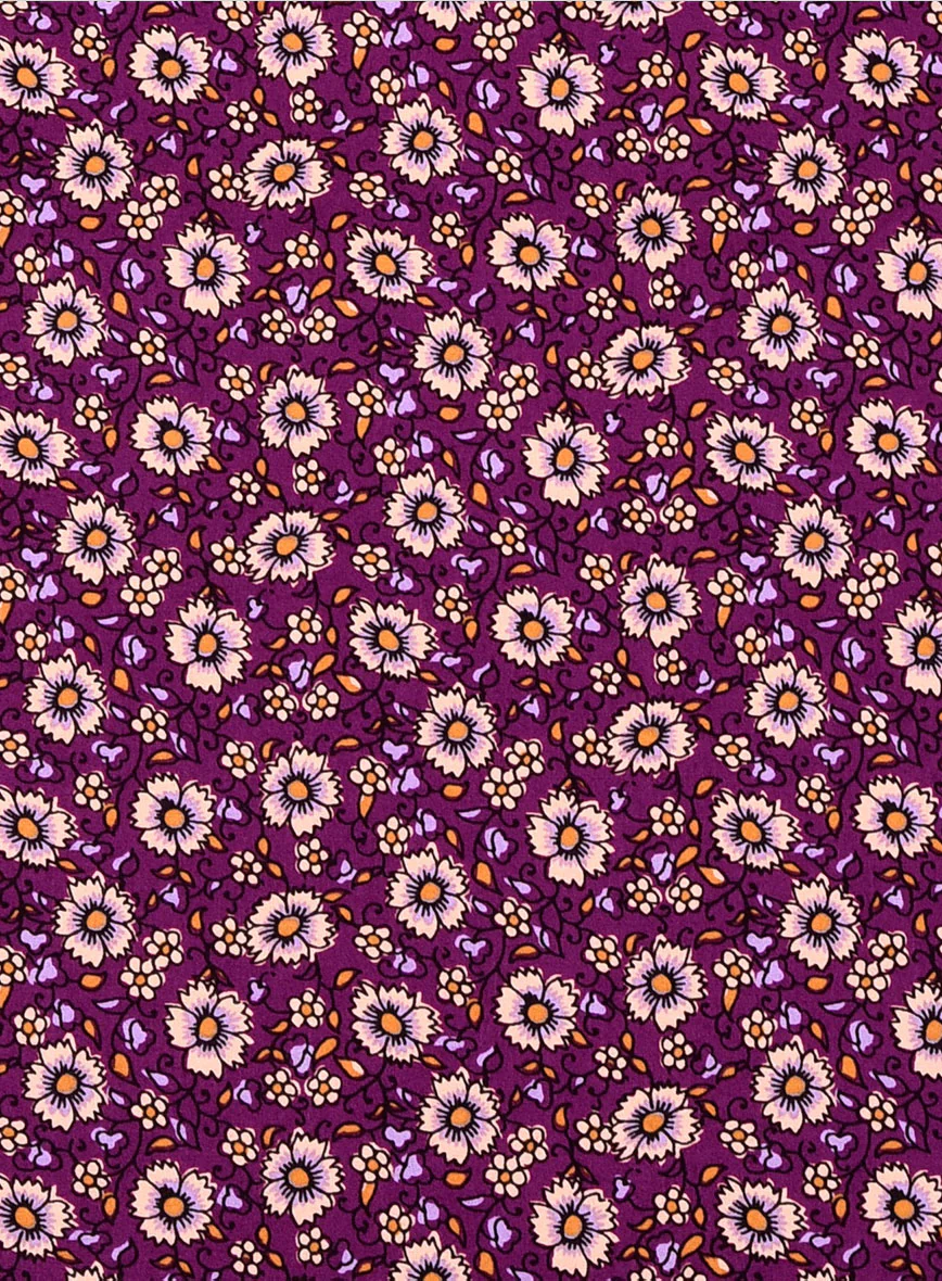 Orchid Whirl Cotton Lycra Shirt - Image 4