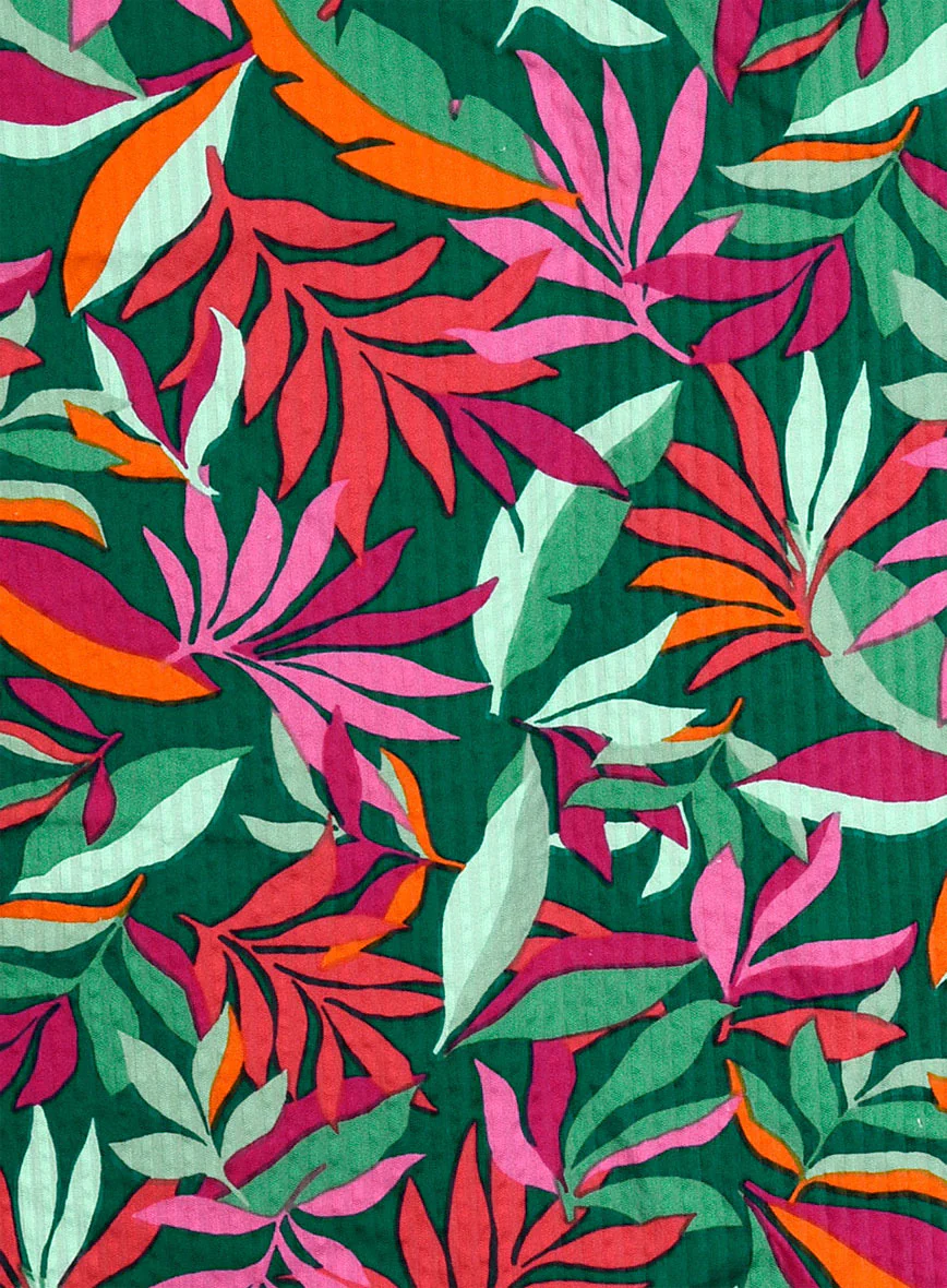 Palm Riot Cotton Seersucker Shirt - Image 5