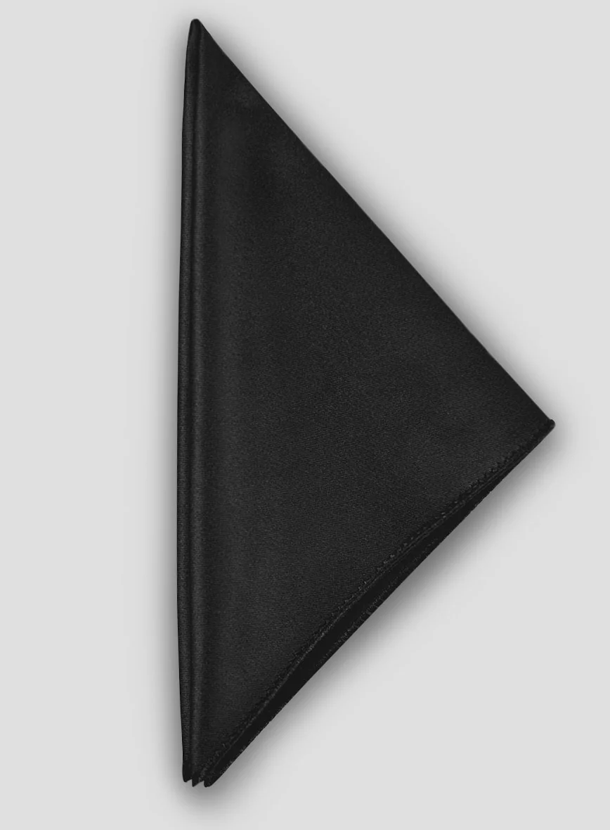Pocket Square - Black Stretch - Image 2