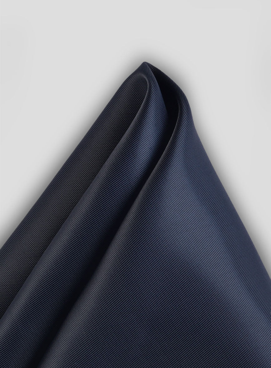 Satin Pocket Square - Blue - Image 2