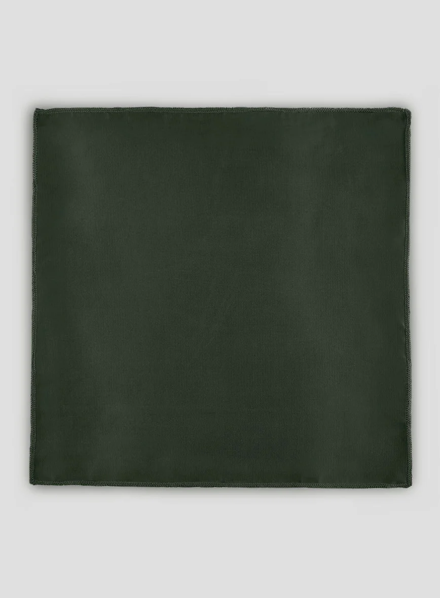 Satin Pocket Square - Green - Image 3