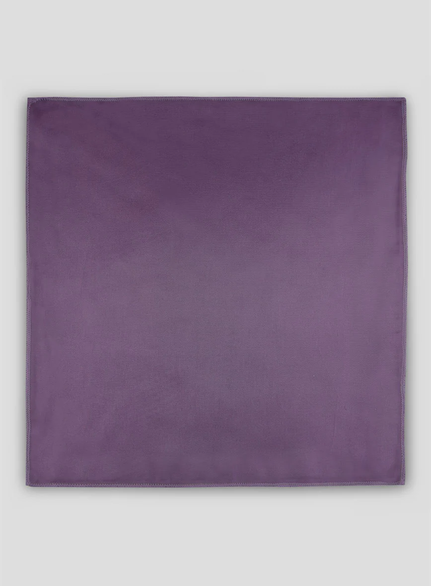 Satin Pocket Square - Purple - Image 3