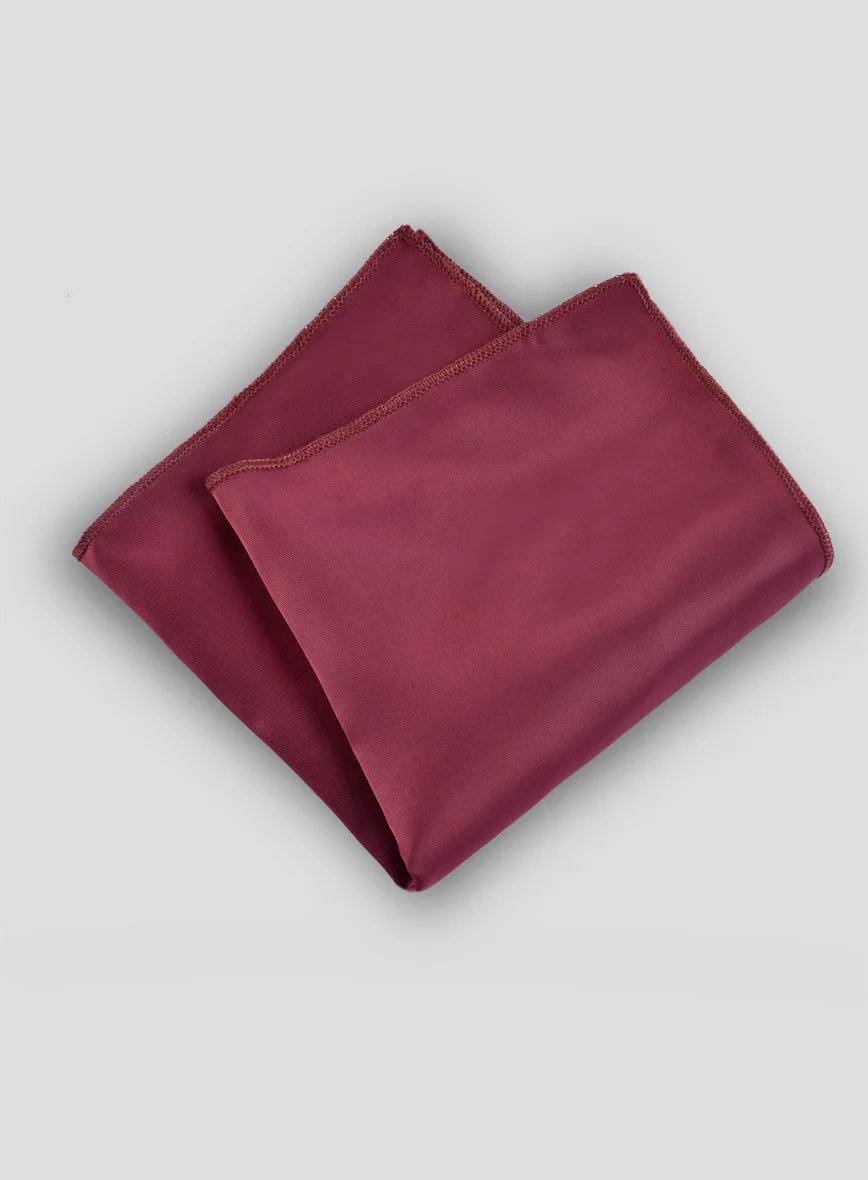 Satin Pocket Square - Wine